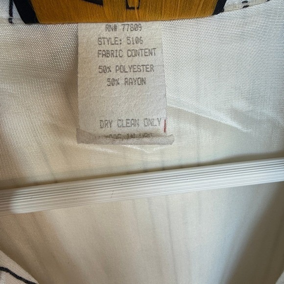 Vintage‎ Women's Toni Garment by CC Magic Striped Blazer Jacket Size Medium - Picture 7 of 7